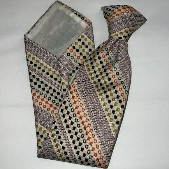 Alessandro Di Milano vintage clip on tie - Picture 1 of 8